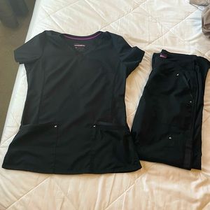 Women’s Scrub Set. Brand is Purple Label Yoga